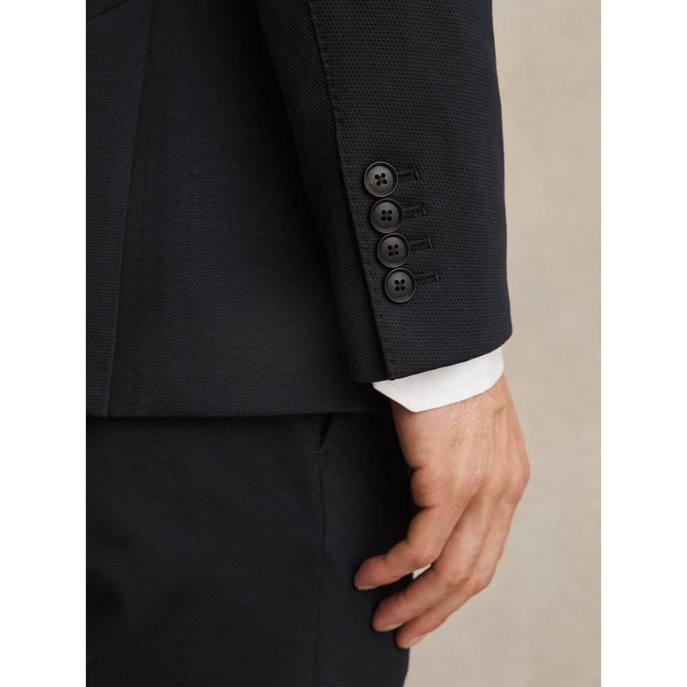 REISS Gerrard Single-Breasted Jersey Suit Blazer